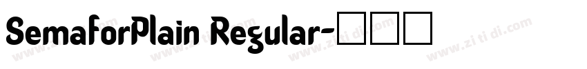 SemaforPlain Regular字体转换